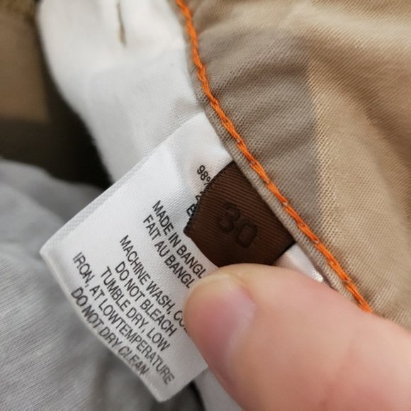 Tainted Denim tan Mens Slim Chino pants - Picture 6 of 7